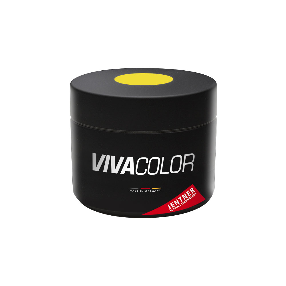 Vivacolor Pure Yellow, 10 g, lichthärtendes Acrylharz zur dekorativen Beschichtung von Oberflächen