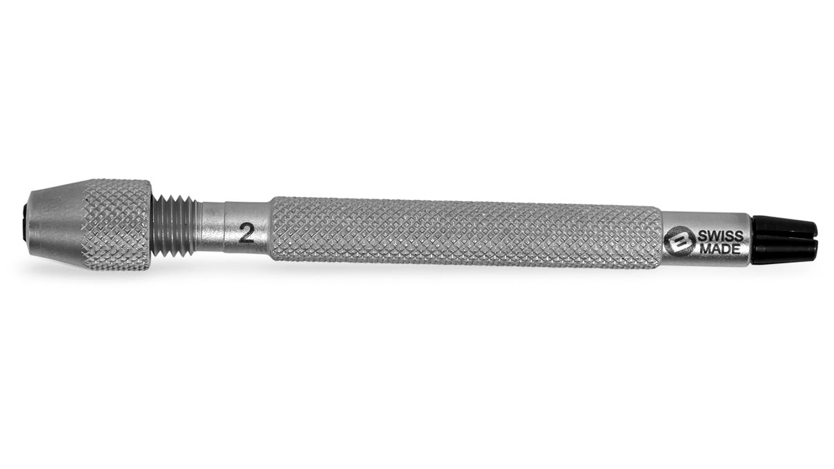 Bergeon 30022-2 Stiftenklöbchen, Spannweiten 0,5 - 1 / 1 - 1,5 mm, Länge 90 mm