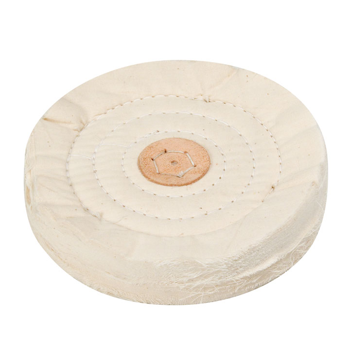 Polierscheiben Lederkern gesteppt ca. 100 mm x 16 mm (40 Lagen)