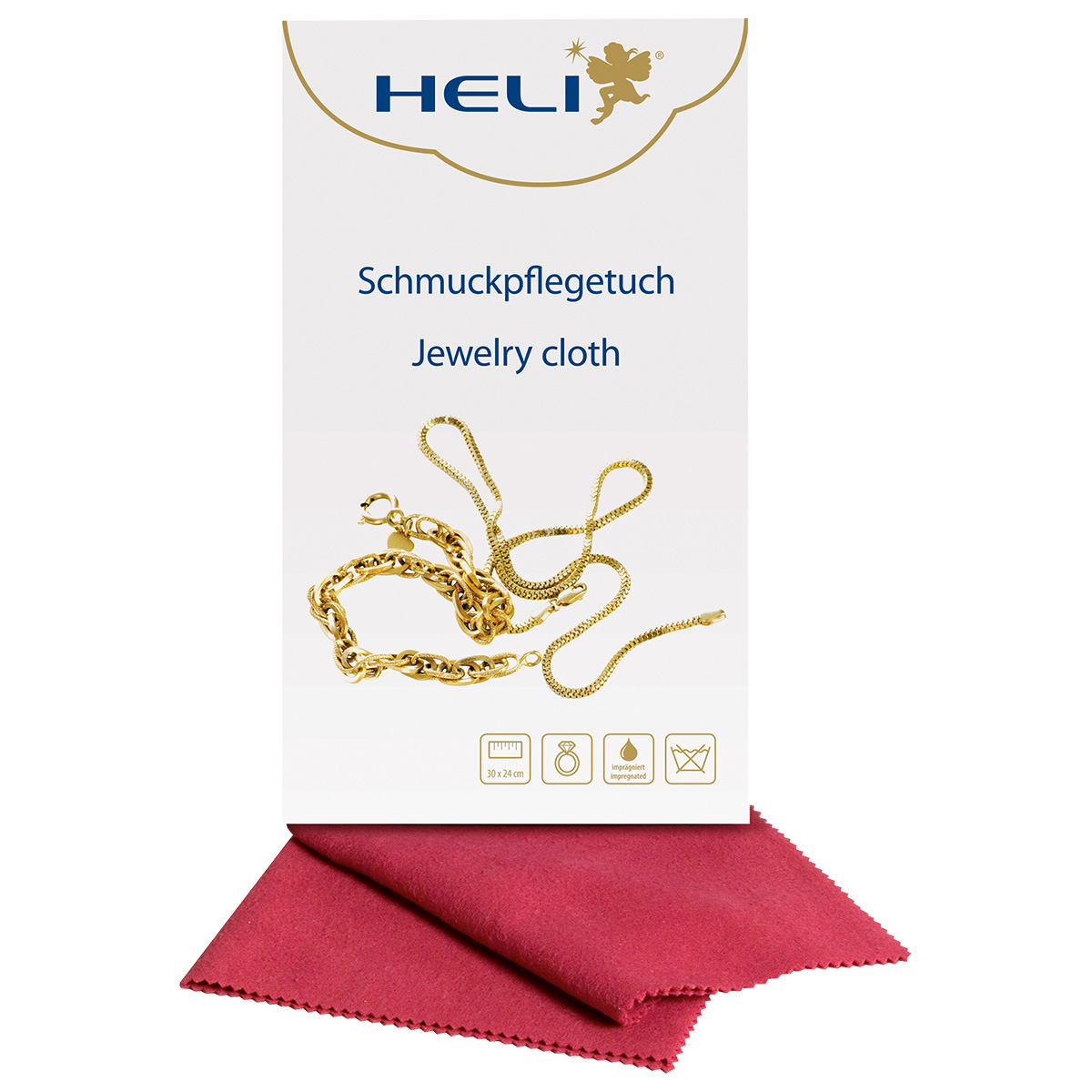 Heli jewelry cloth XXL for gentle cleaning,  jeweler's packaging