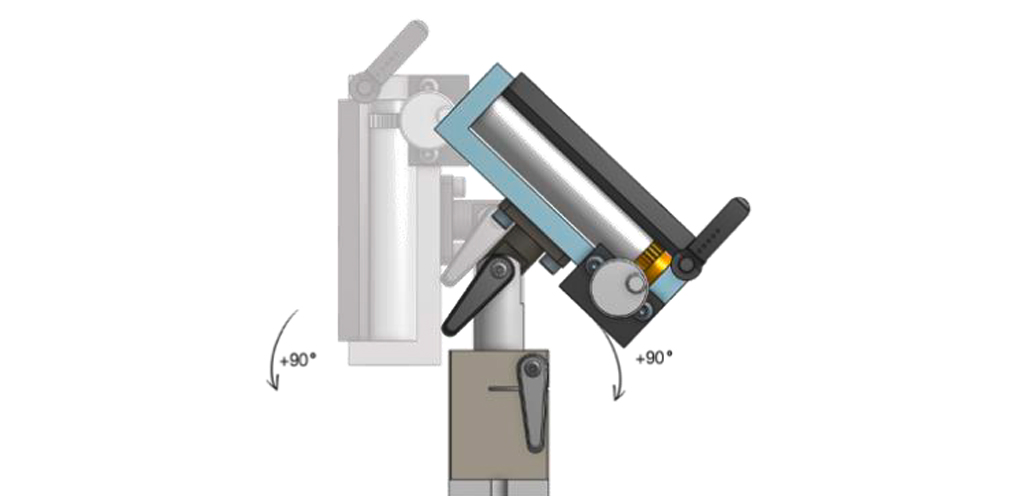 Micromecalp T120-L Lapping table with high base, support surface 120 x 110 mm, aluminum