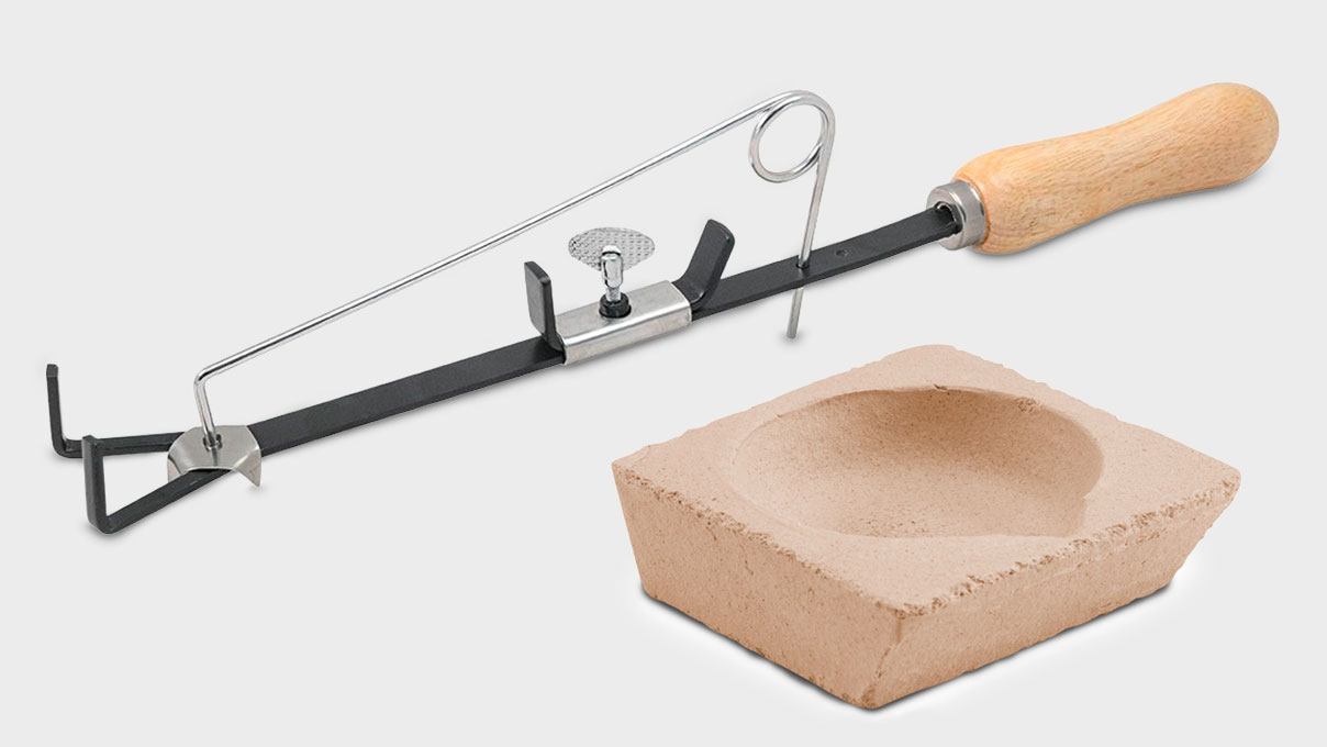 Crisol & pinza para coger las crisoles