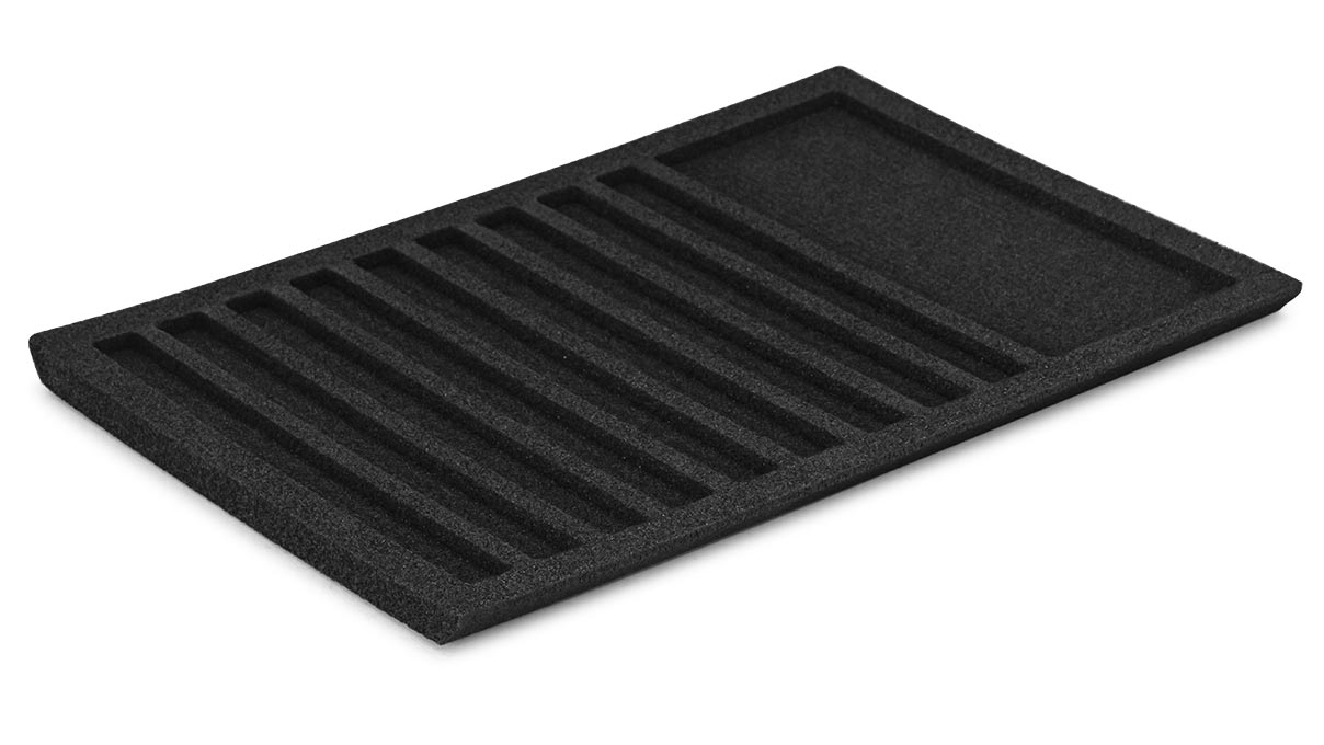 Einleger für Schubladen mit Vollauszug, Soft-Close und Technikcontainer, PE-Schaum, für Ergolift Evolution 140 cm