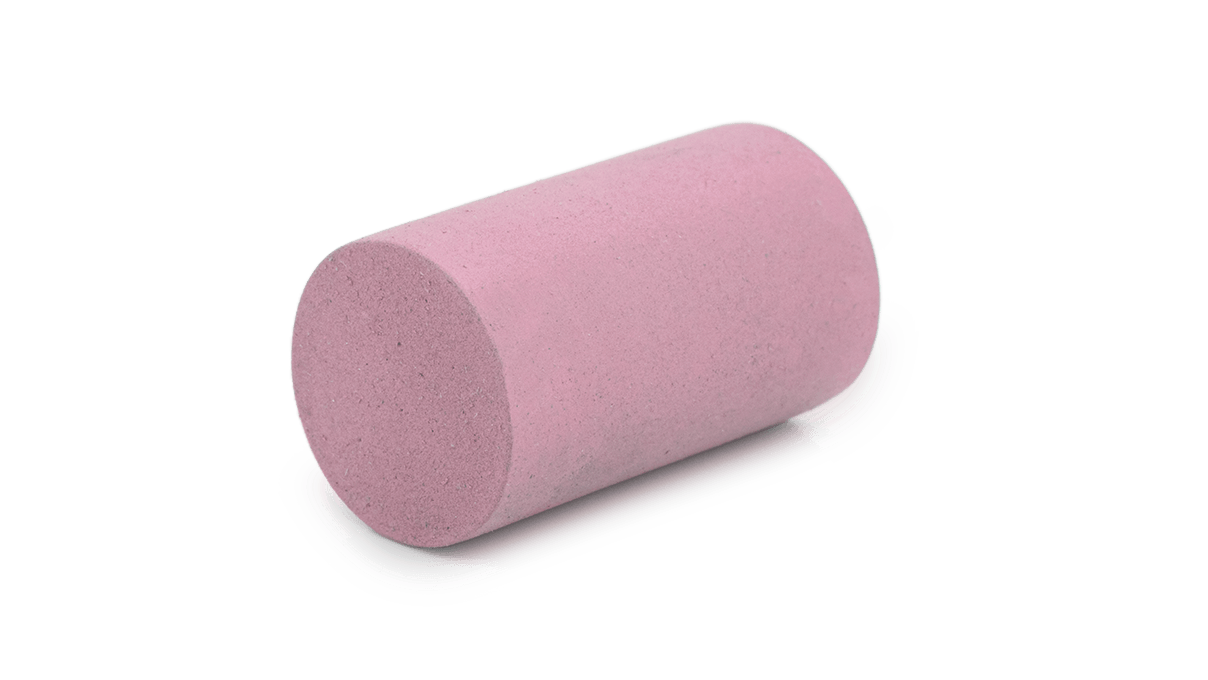 Polijster Universal, roze, cilinder, Ø 12 x 20 mm, zacht, korrel zeer fijn