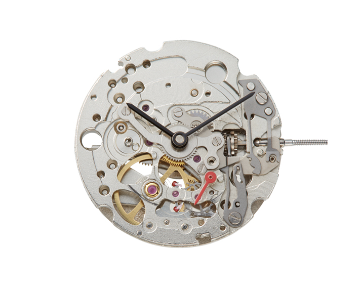 AU-Werk Miyota 82S5 11 1/2''' SS SKELETON MECH AUT