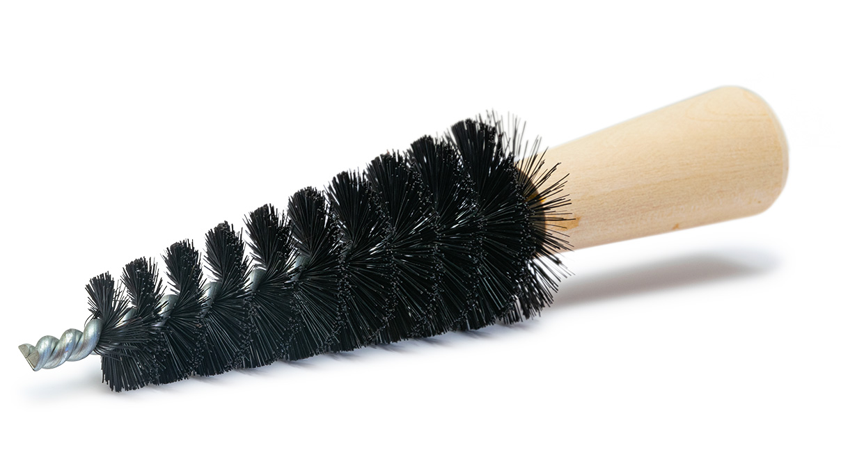 Tapered ring brush bristels black length 160 mm