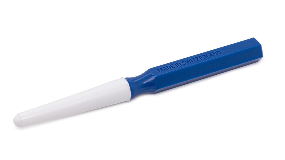 Oiler, blue, flat, fine, 0,3 mm