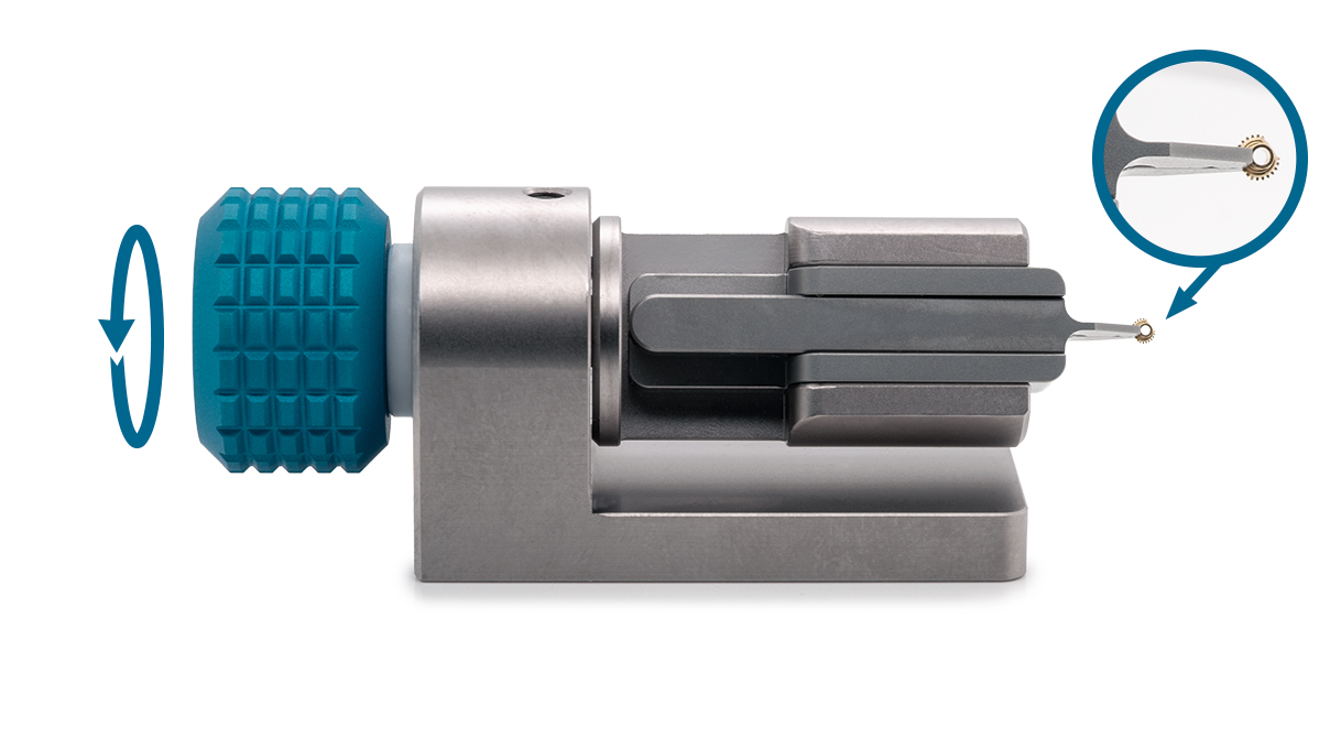 Porte-pièce de précision avec micro-pince, rotatif et indexé