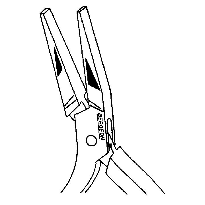 Bergeon 2510 Flachzange Länge 115 mm