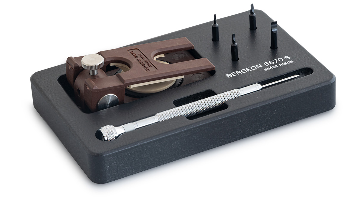 Bergeon 6670-S hand vice set for bracelets