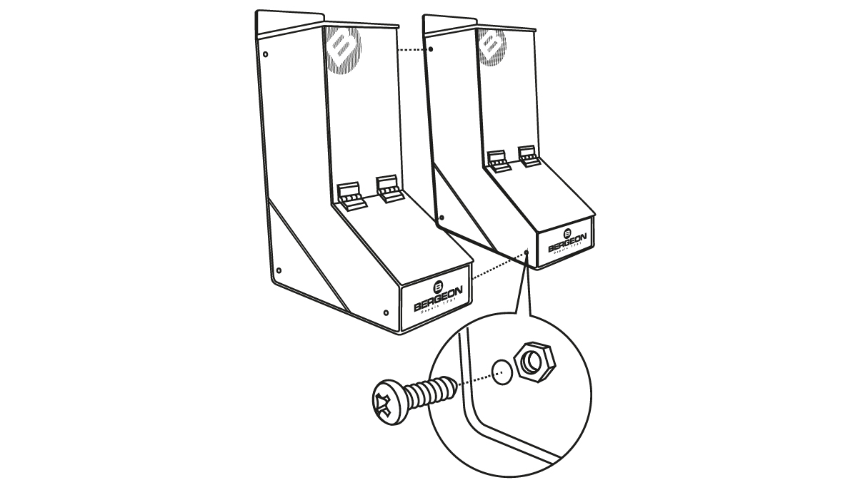 Bergeon 7872 Dispenser for rubber finger cots, UV protection, wall mounting possible