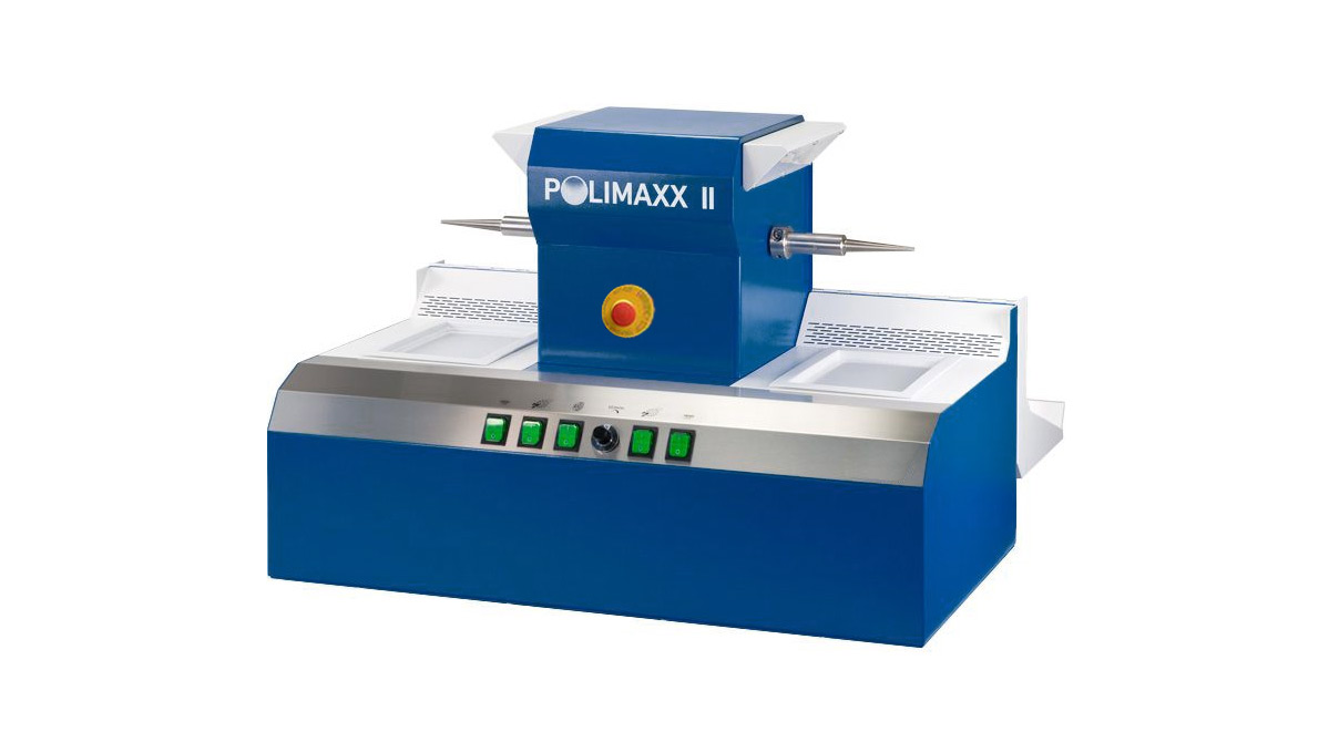 Polishing machine Polimaxx 2, dust suction, stepless, 2 workplaces, maintenance-free