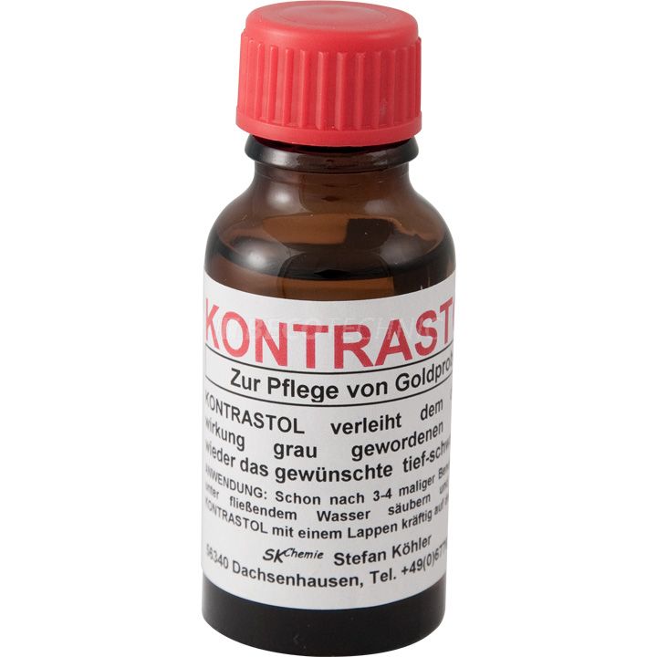 Kontrastol zum Reinigen von Probiersteinen, 20 ml