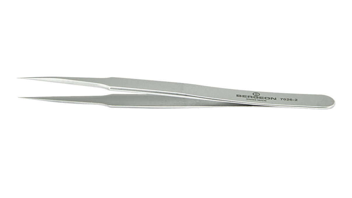 Bergeon 7026-2 tweezers type 2, fine, 80 % nonmagnetic