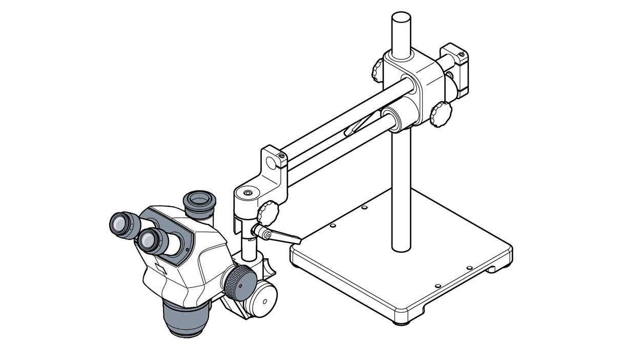 Stemi 508 doc, tabletop tripod with double boom SDA, incl. Axiocam 208, WiFi and high-power ring light HPRL