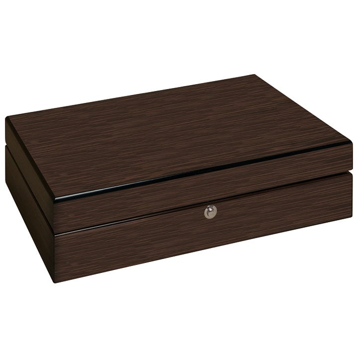 Beco watch collector's box for 10 watches, walnut, matte, black lining