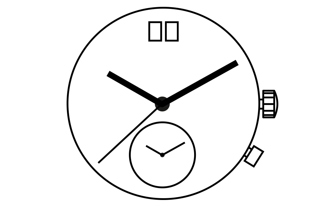 AU-Werk RONDA 4210.B 12 1/2``` SC BIG DATE12 Quarz