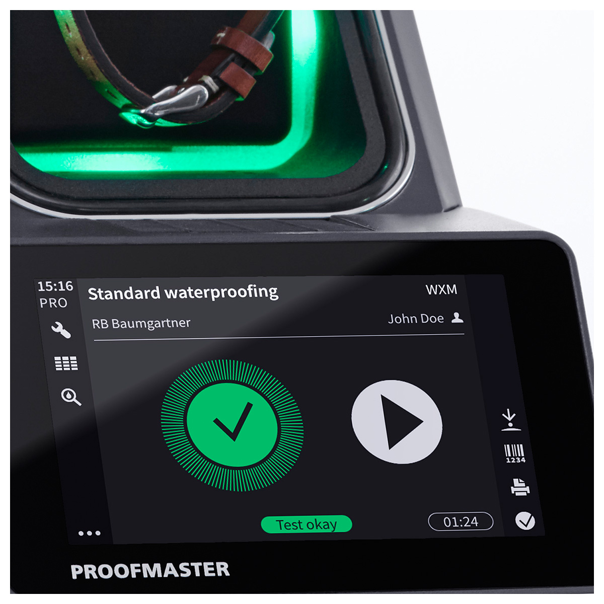 Witschi ProofMaster Pro water resistance tester with results memory