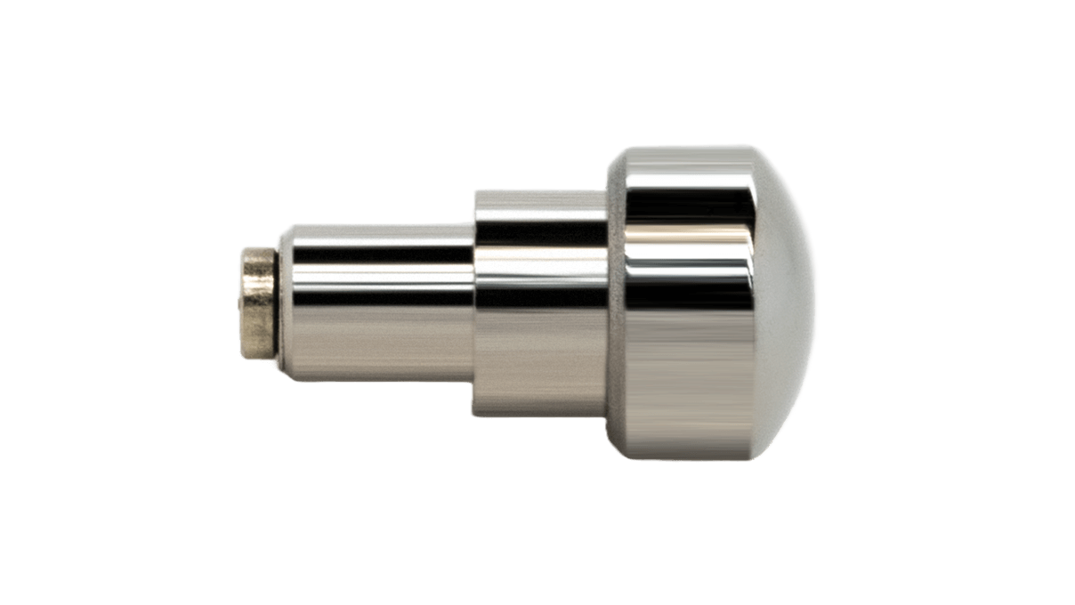 Pulsador impermeable P30 para cronógrafos a prensar, cabeza Ø 4,0 mm, tubo Ø 2,0 mm, recorrido del muelle 2,0 mm, acero inoxidable