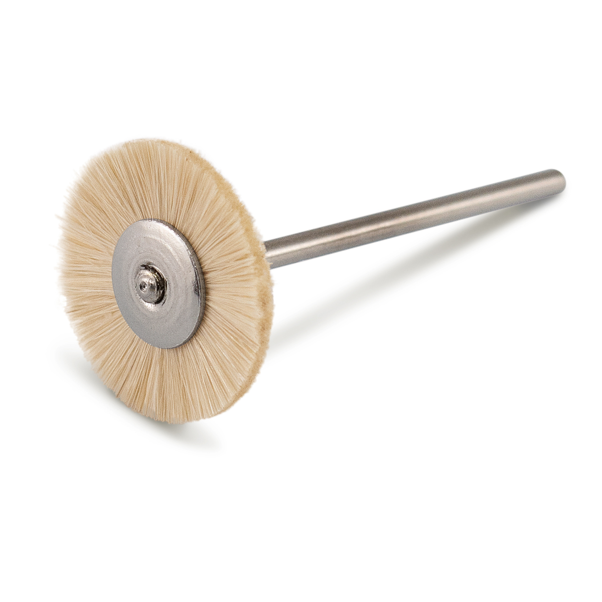 Ronde borstel, Chungking borstelharen, wit, Ø 19 mm, hard, HP-schacht