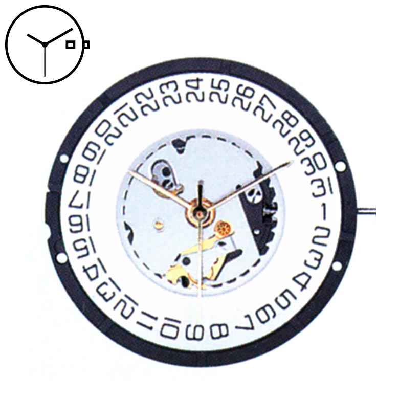 Mvt. Isa 331.103 11 1/2''' DATE3 SC EOL Quartz