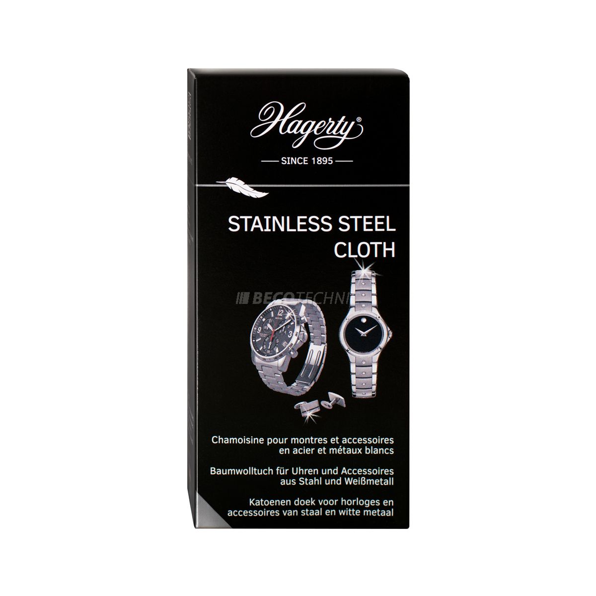 Hagerty Stainless Steel Cloth, onderhoudsdoek voor roestvrij staal, 36 x 30 cm