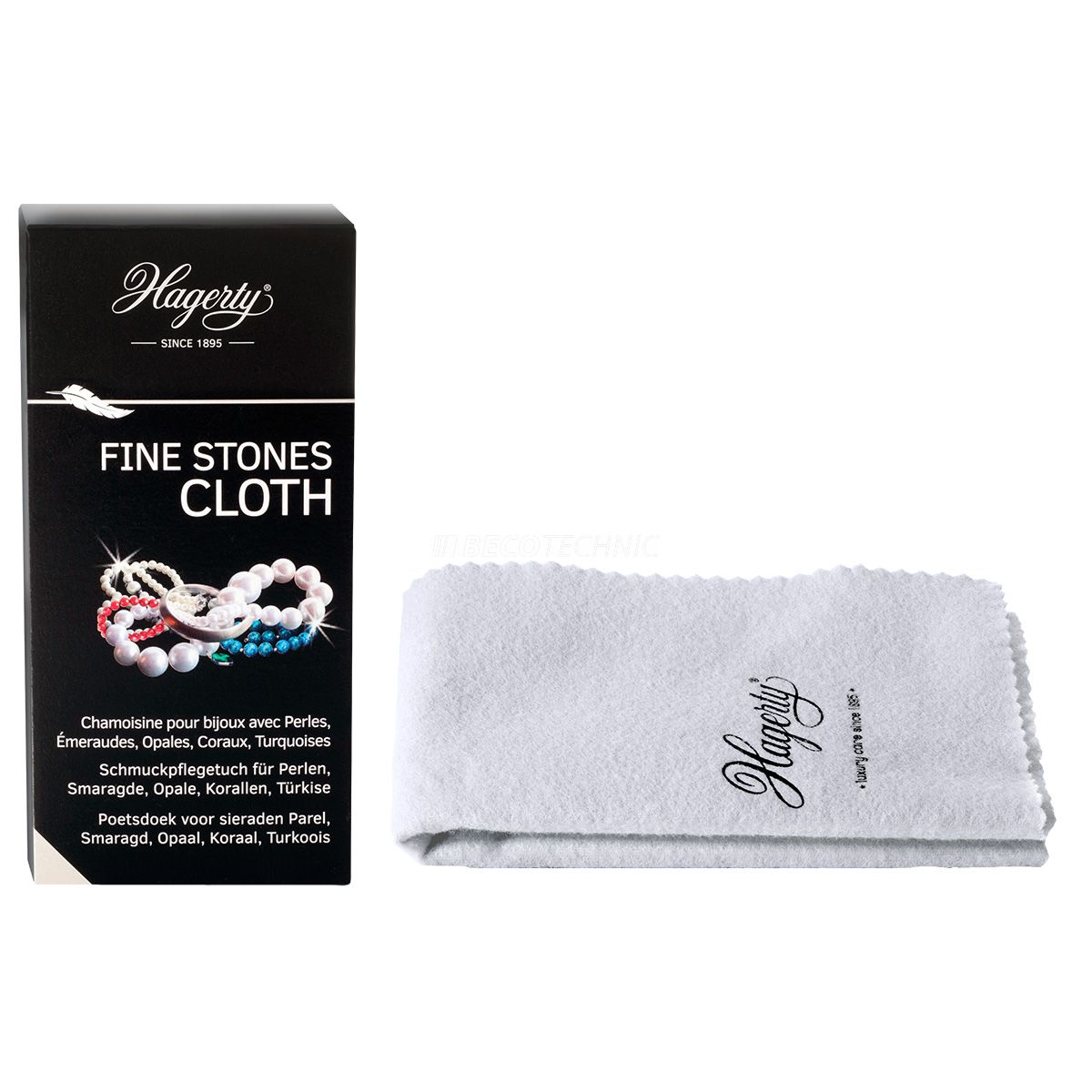 Hagerty Fine Stones Cloth, care cloth for gemstones, 36 x 30 cm