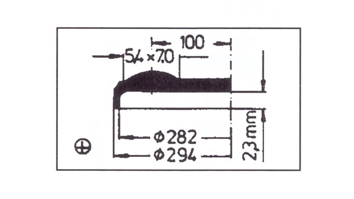 Cristal abatible con lupa Cyclop 123, réplica, plástico, Ø 29,4/28,2 mm, H 2,3 mm