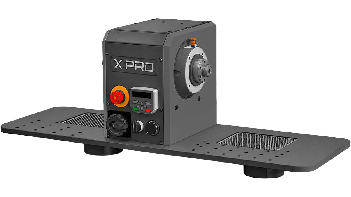 Micromecalp XPro2 Flexibel configureerbare afwerkmachine voor het opknappen van horloges,
dubbelzijdige opname voor bewerkingsgereedschappen, 230 V