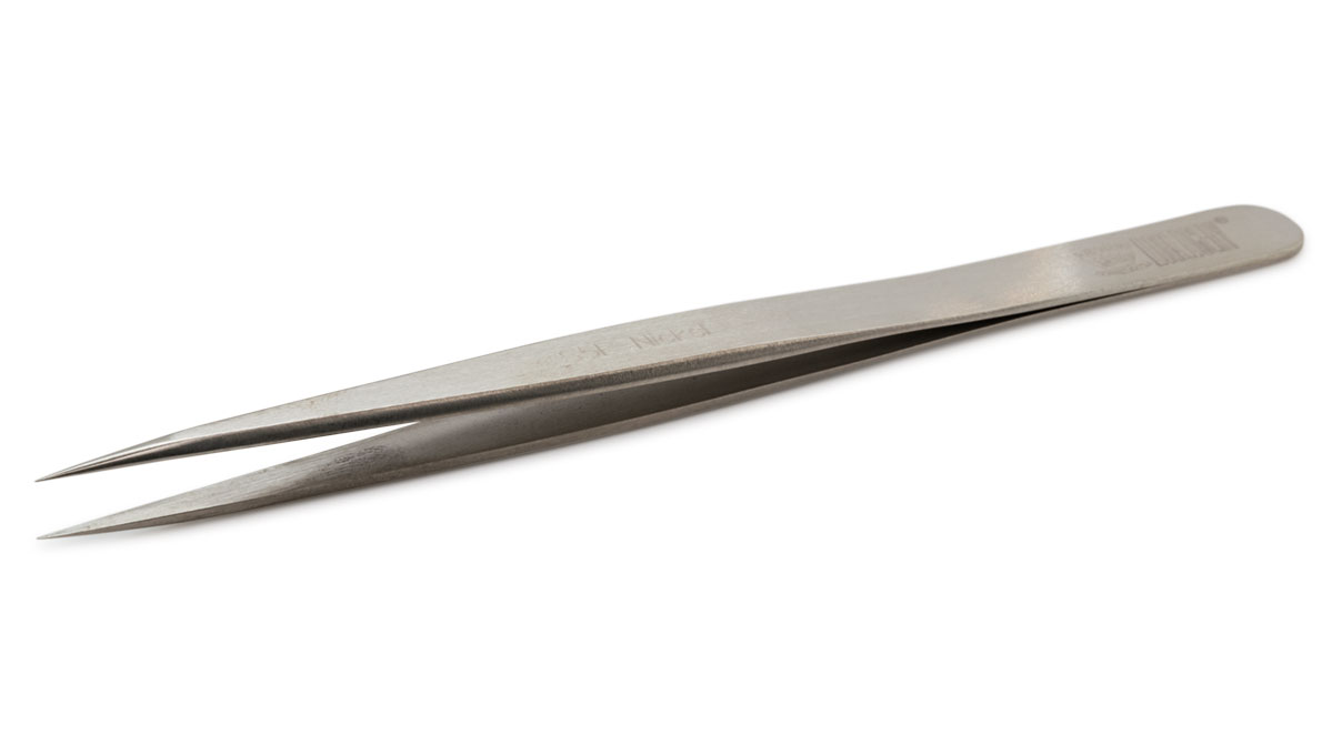 Regine Horlogery Pinzette, Form S5F, Neusilber, MA, 130 mm