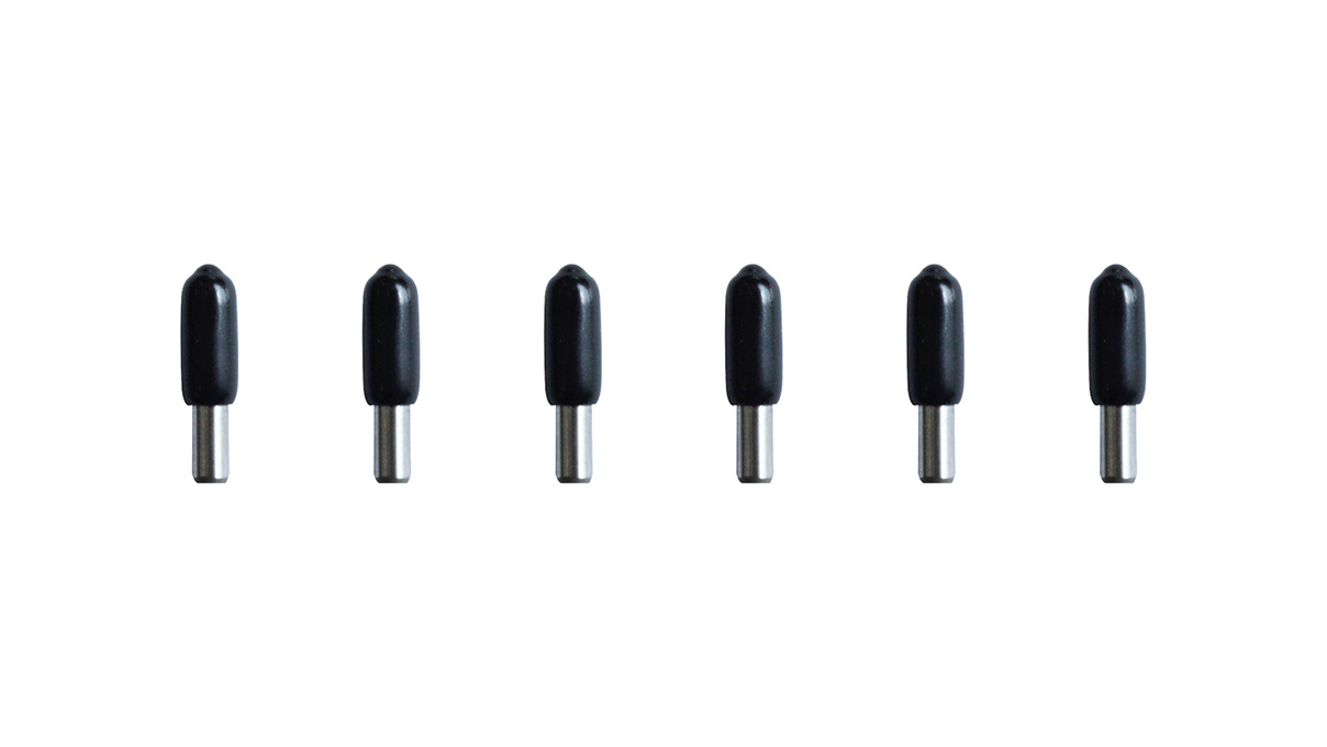 6 Pen voor klemhouder CP-80 (zwarte rubberen hoes)