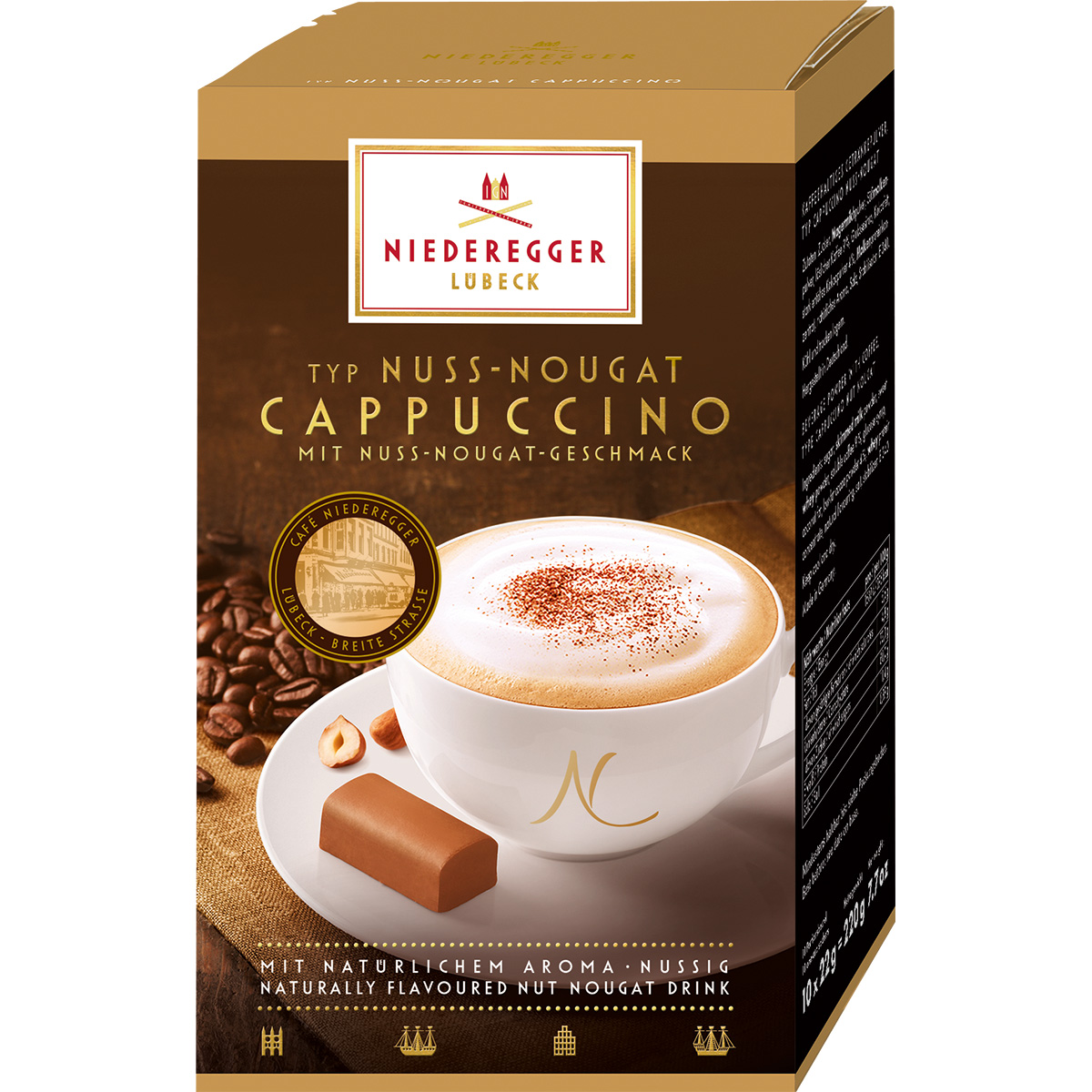 Niederegger nut nougat capuccino, 220 g, 10 bags