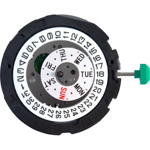 AU-Werk Miyota 0S06 High Hand 13 1/2''' DAY/DATE3 SC 3EYES CHR HOUR MIN SEC Quarz (399 | SR927W)