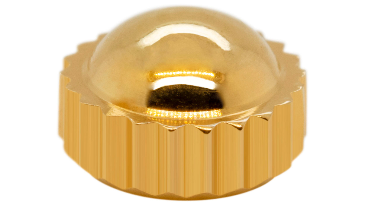 Crown Domed 920 D, 3 Micron yellow, Ø 5,0, Tube 2,5, thread 0,9, waterproof