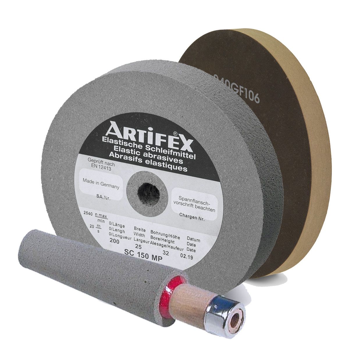 Grinding wheels & ring mandrels