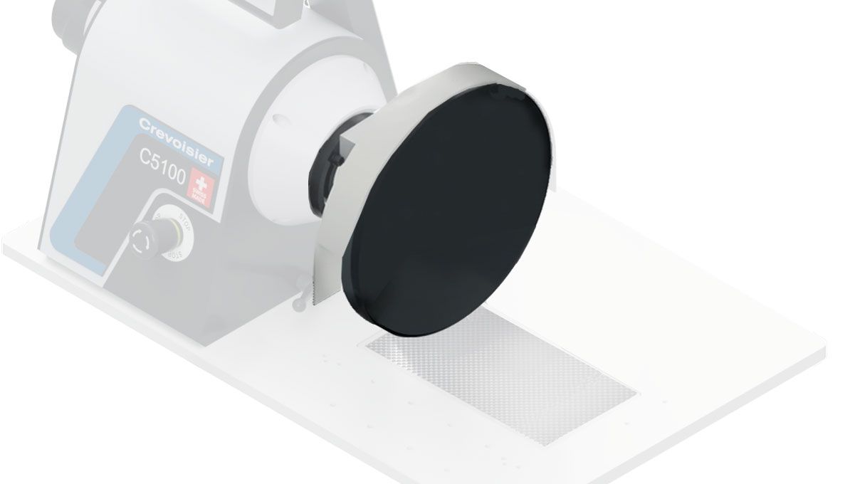 Lapping system with Ø 240 mm cast iron disc (M8) for Crevoisier ...