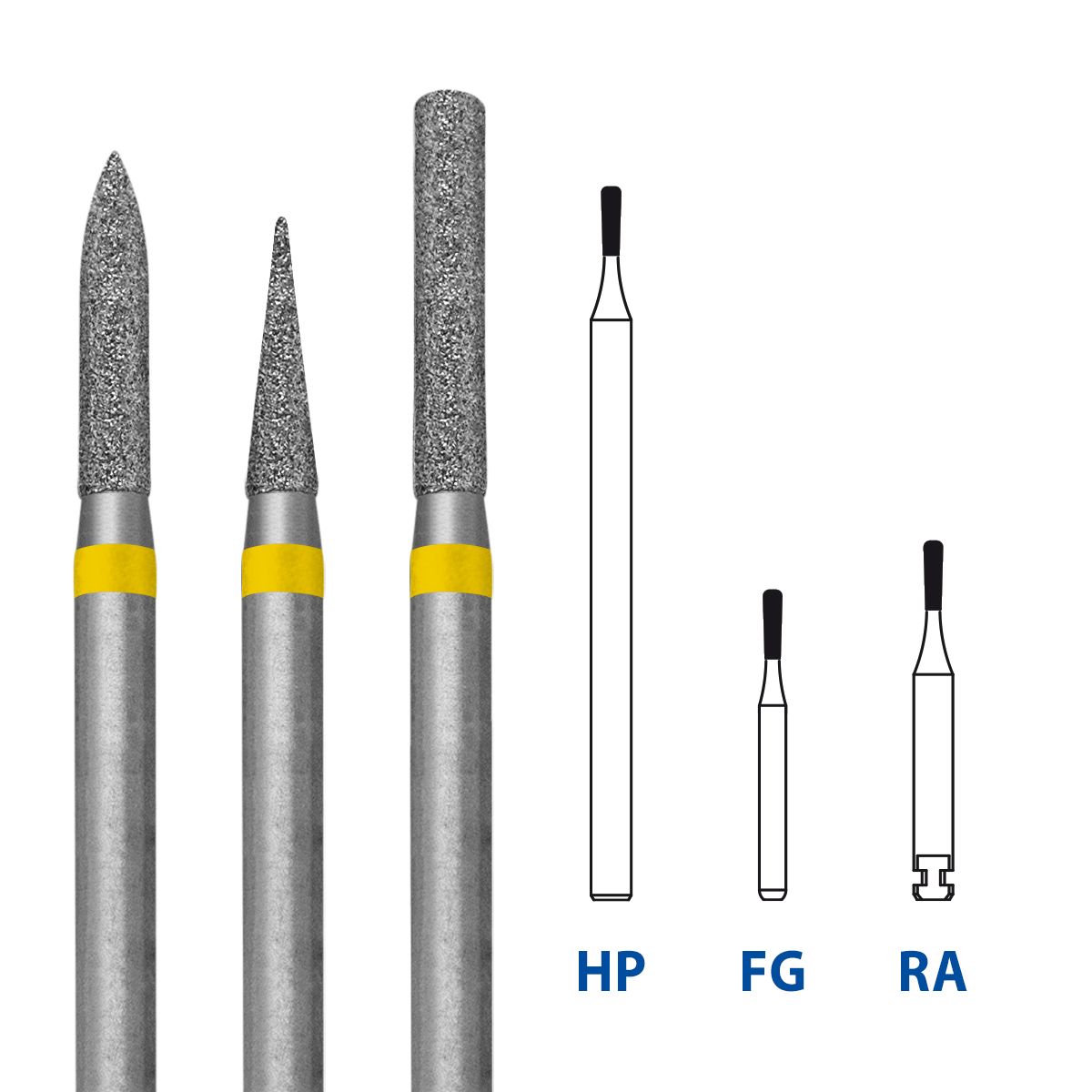 801G.FG - Fresa A Sfera Diamantata Per Turbina (5 Pz.) - Jota - Foto 4