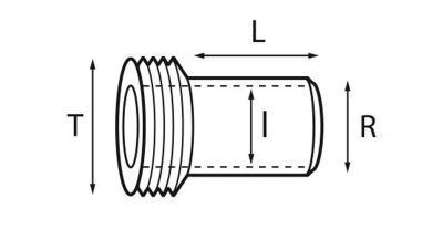 Case tubes with thread