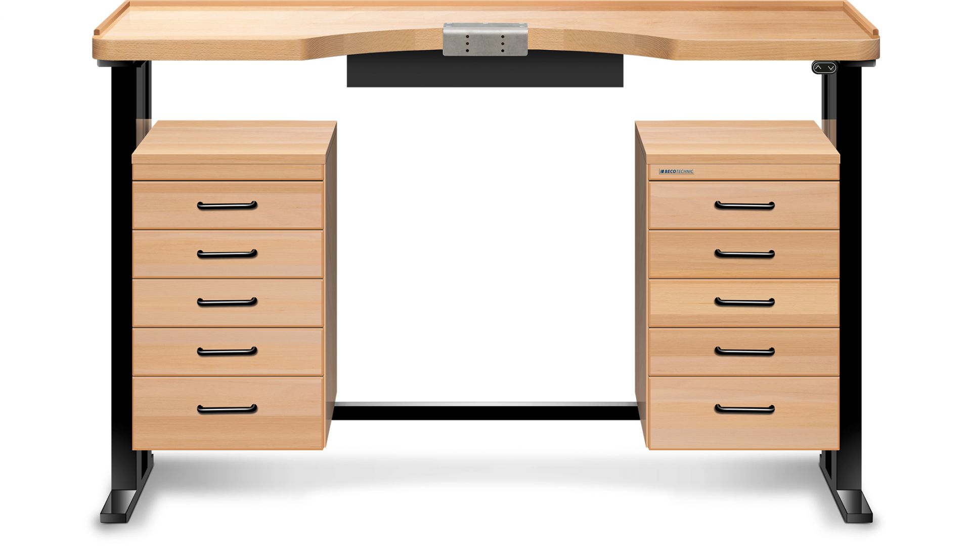 Jewellers workbench Ergolift Evolution Gold, electrically height