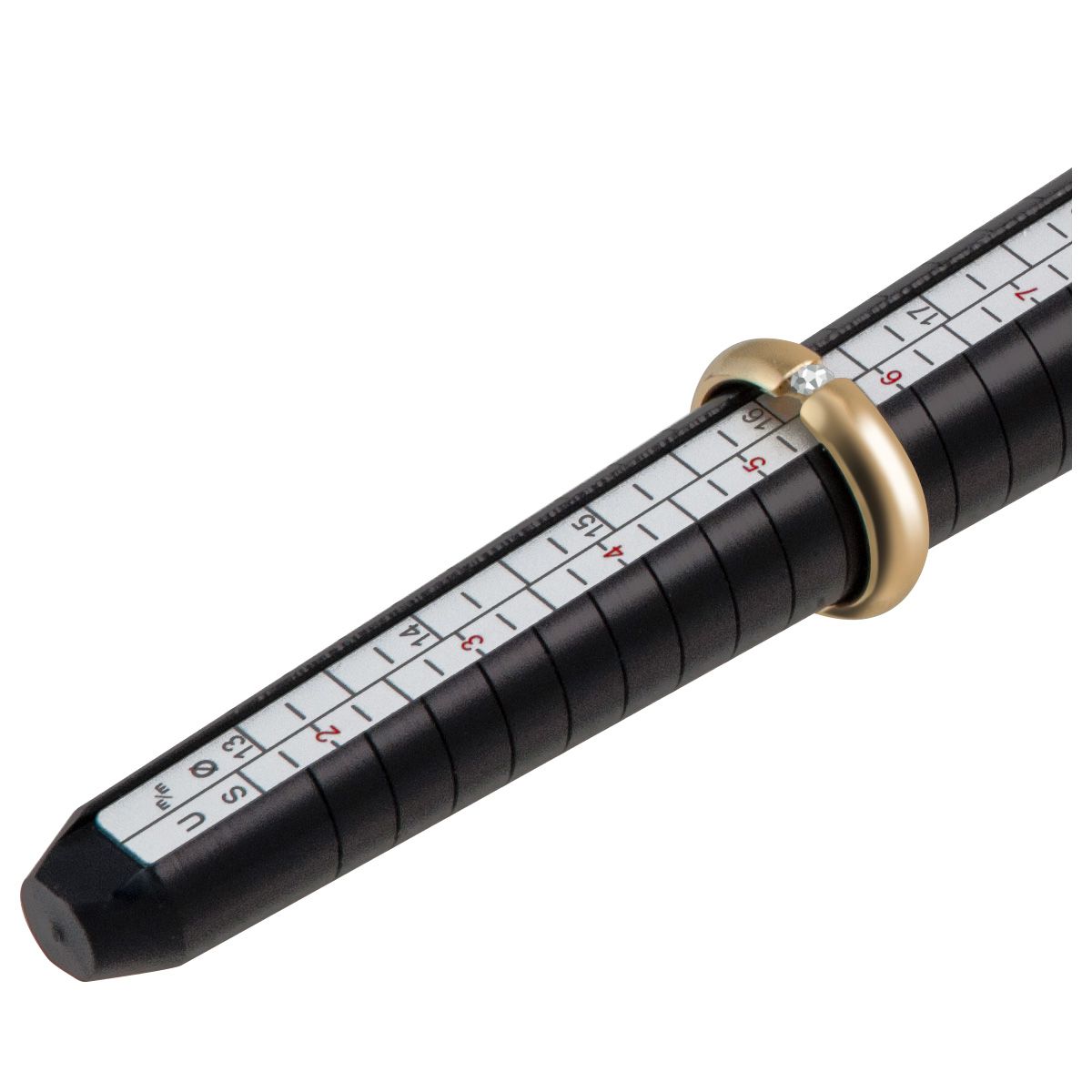 Bergeon 5235-PN ring sizing stick, Delrin, black, FR, US, Ø ...